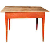 Antique 19th c. American Scrubbed top Farm Table