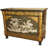 Vintage Italian Painted Empire Commode