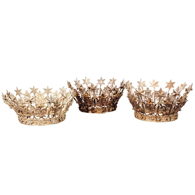 Antique French Religious Crowns - Religious Relics