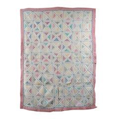 Antique Indian Kantha Quilt