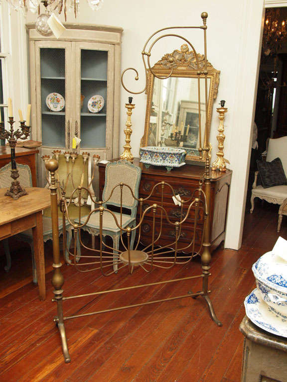 Brass hanging cradle or bassinet