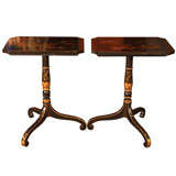 Pair of English Regency style side tables