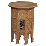 MOROCCAN INLAYED OCTAGONAL SIDE TABLE
