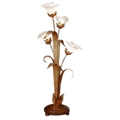 Unusual  'Flower Folly' Standard Lamp