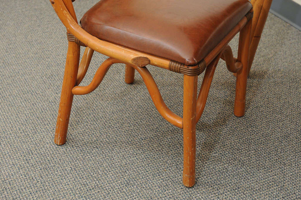 Unknown Vintage Rattan Desk and Chair