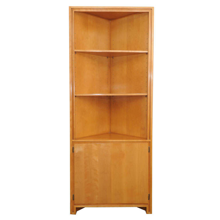 Russel Wright Maple Corner Cabinet