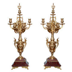 Impressive Pair of Large Scale Neo Classic French Candelabras
