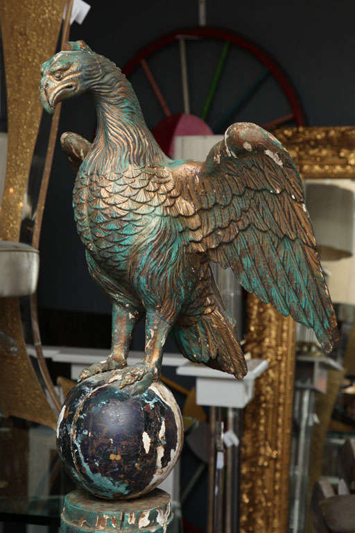 18th Century and Earlier Carved Eagles on Stands