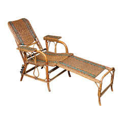 French Rattan Lounger