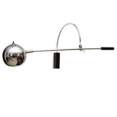Oribiter Chrome Wall Lamp by Robert Sonneman 1