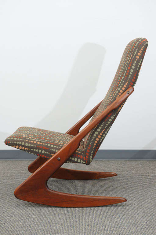 American Teak Adrian Pearsall Rocking Chair