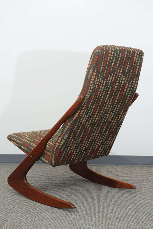 Teak Adrian Pearsall Rocking Chair 1