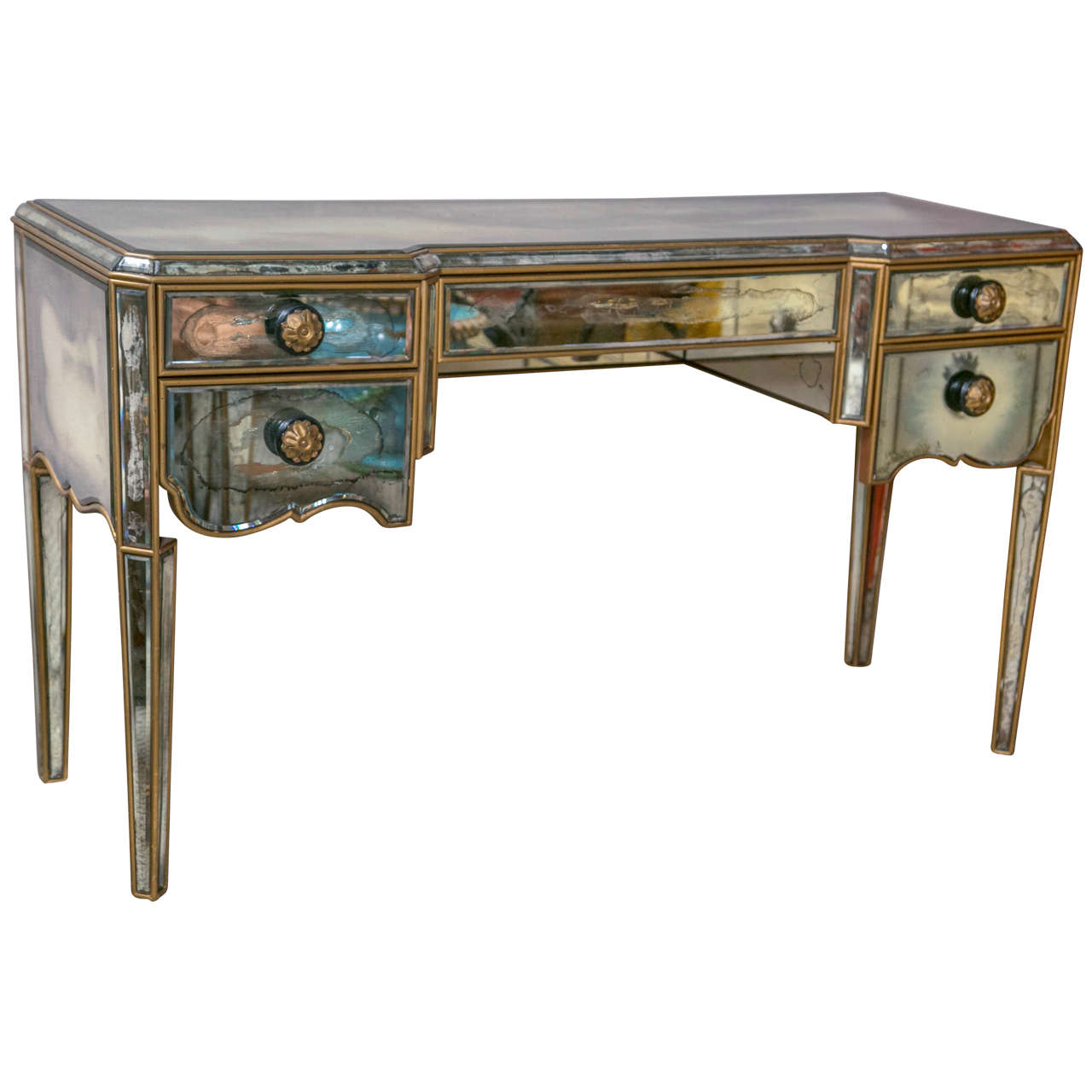 Mirrored Vanity Desk