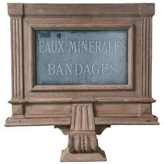 Pair of french Pharmacy Signs
