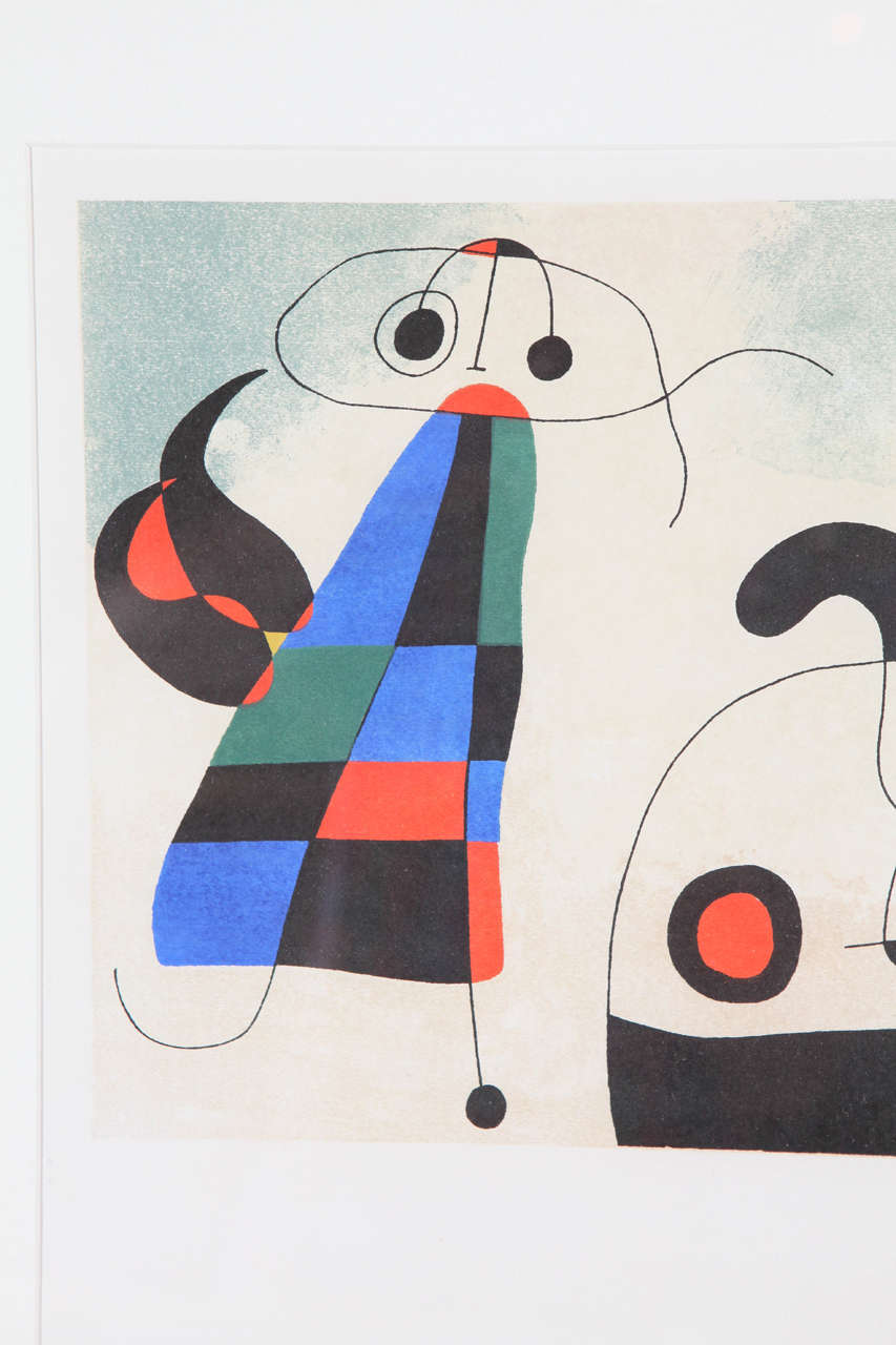 French Signed Miro Lithograph- Excellent Provenance