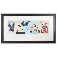 Signed Miro Lithograph- Excellent Provenance