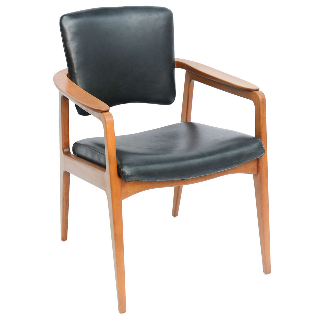 1950s Sigvard Bernadotte Teak Lounge Armchair for France & Daverkosen