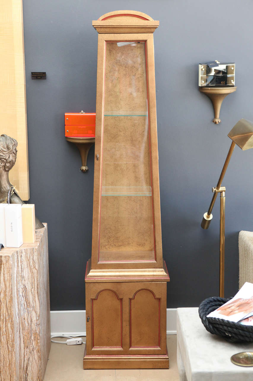 Antique Gilded Wood Display Case