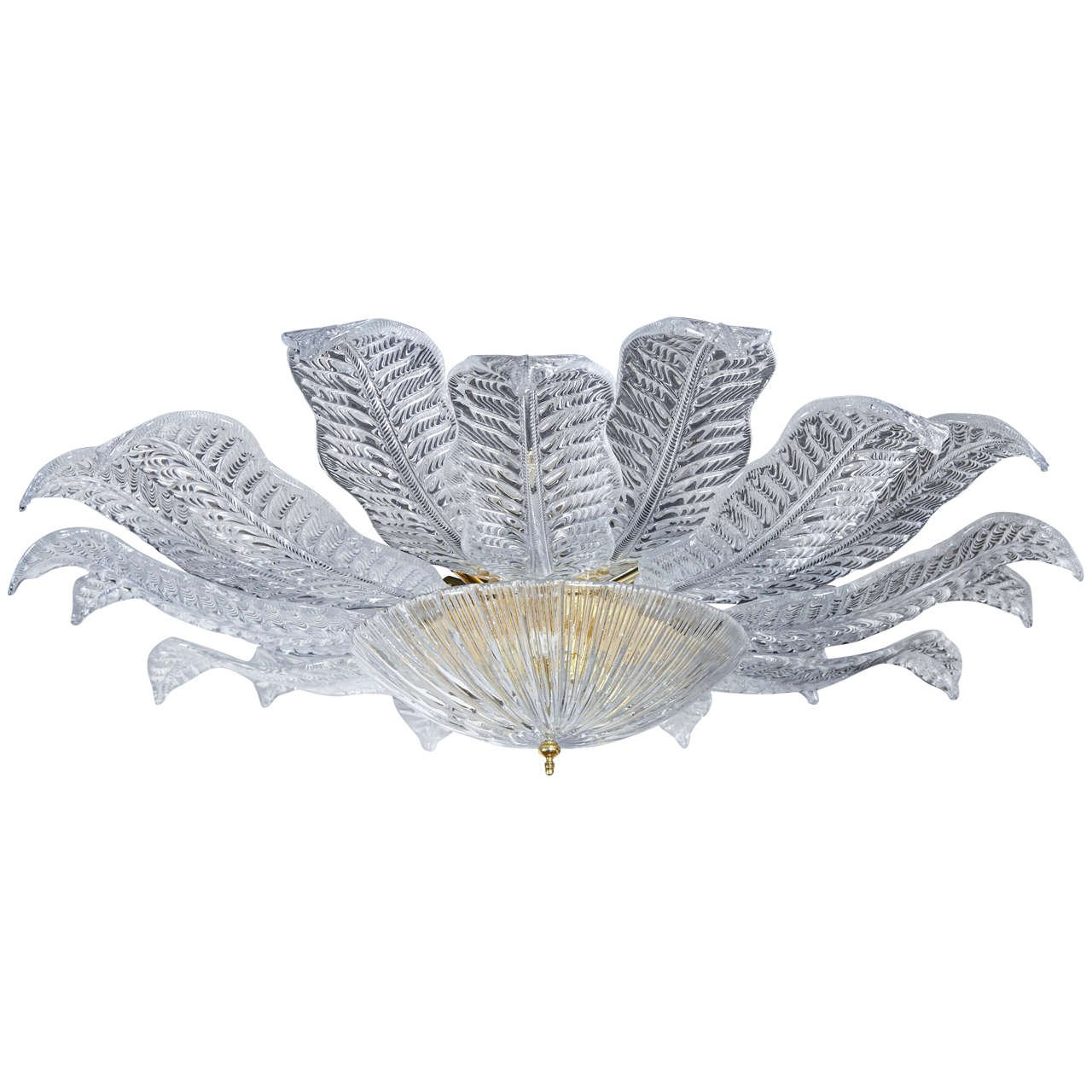 Murano Floral Ceiling Mount Fixture