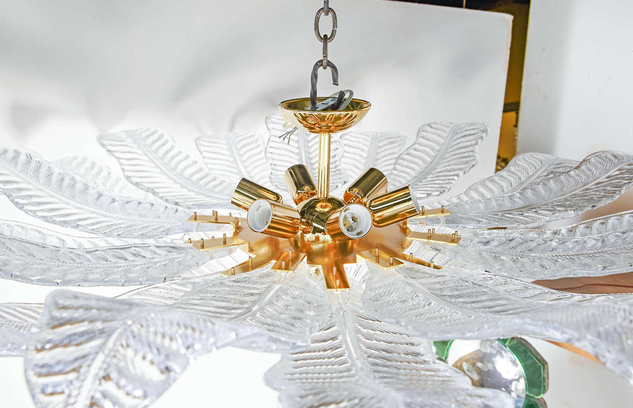 Murano Floral Ceiling Mount Fixture 2