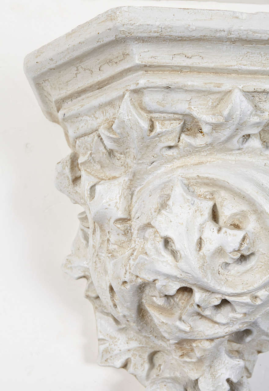 Resin Rococo Style Cast Wall Bracket For Sale
