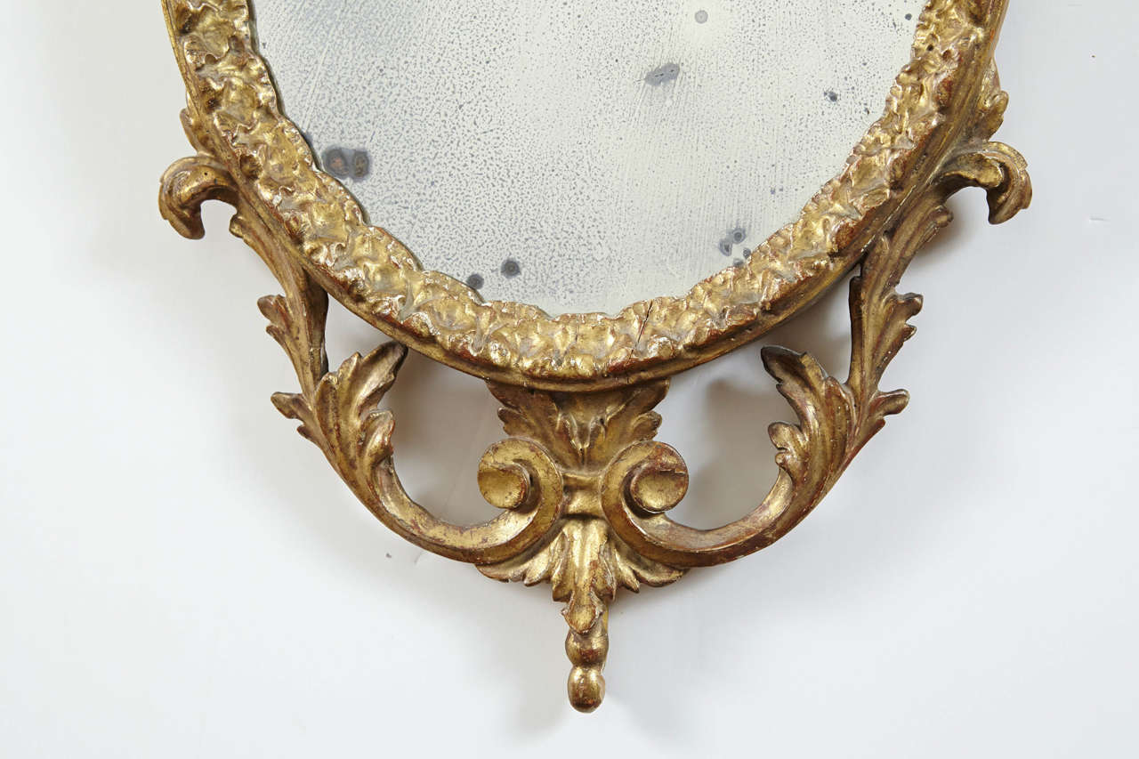 19th Century Small English Adam Style Mirror