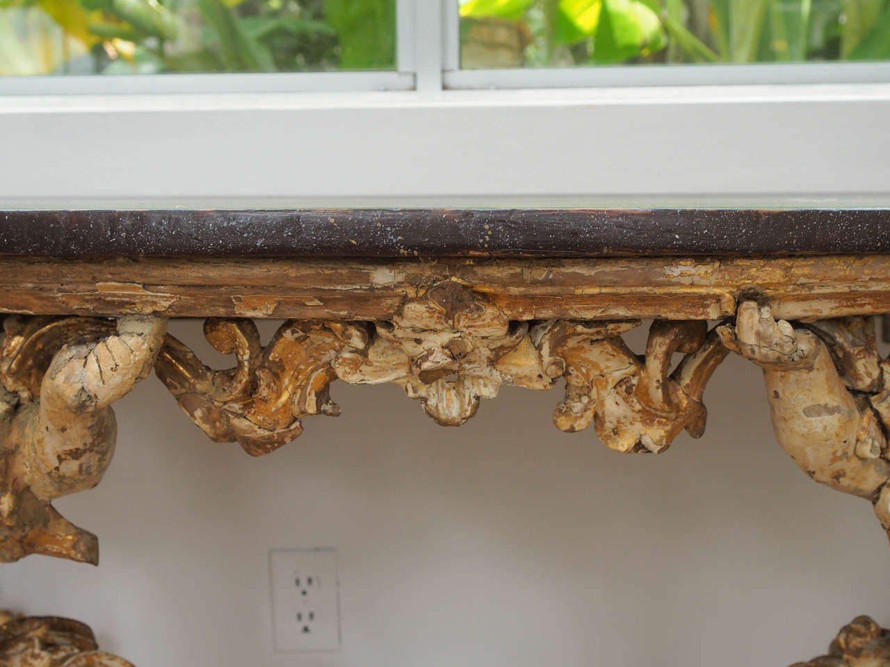 18th Century and Earlier Italian 18th Century Baroque Console Table