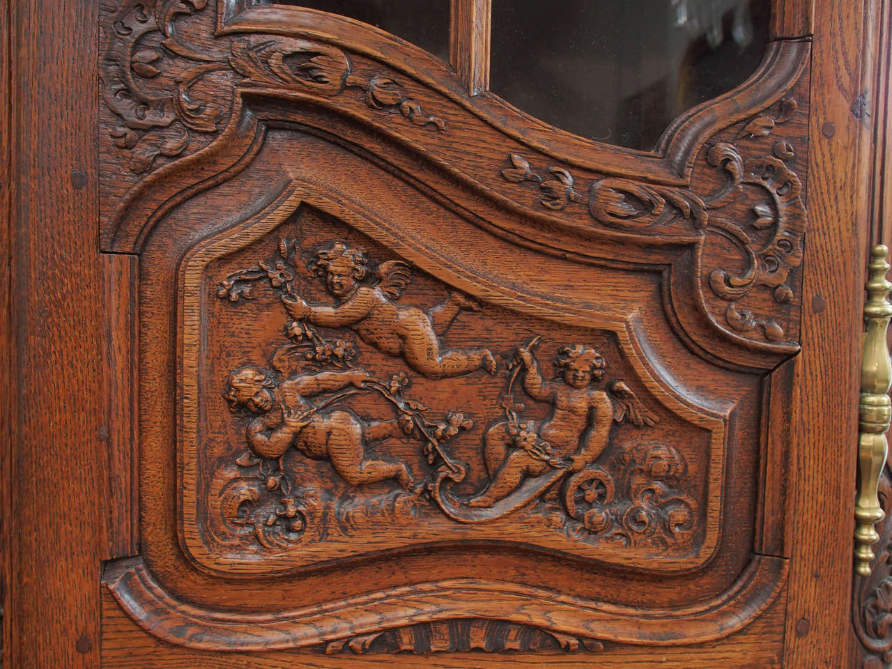 19th Century Exceptionally Well Carved Buffet A Deux Corps