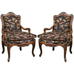 Pair of Louis xv Style  Fauteuils