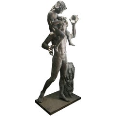 Life-Size Bronze of a Nude Bacchus