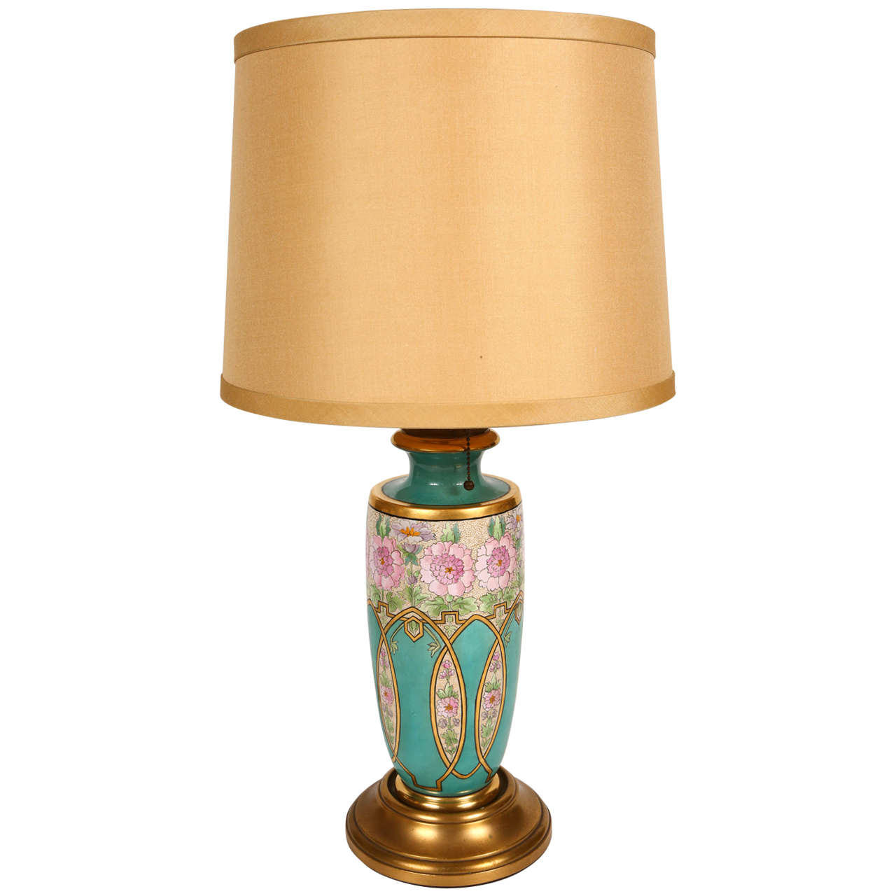 French Enamel Table Lamp