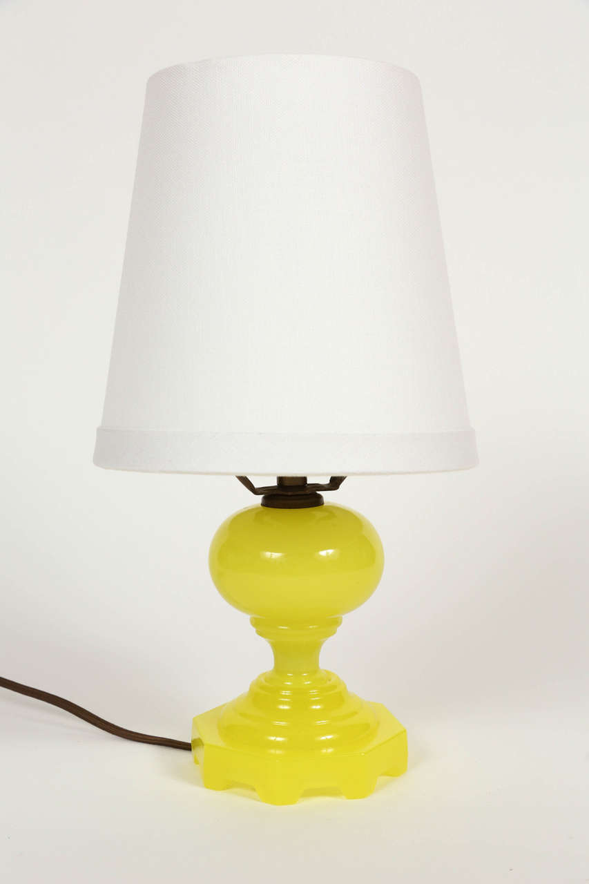 Paire de lampes en verre de dépression
