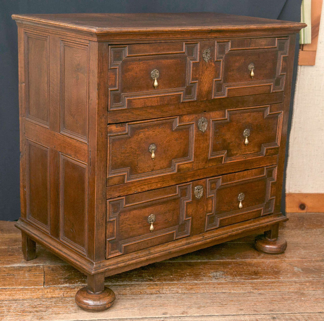 Jacobean Oak Chest of Drawers For Sale at 1stDibs