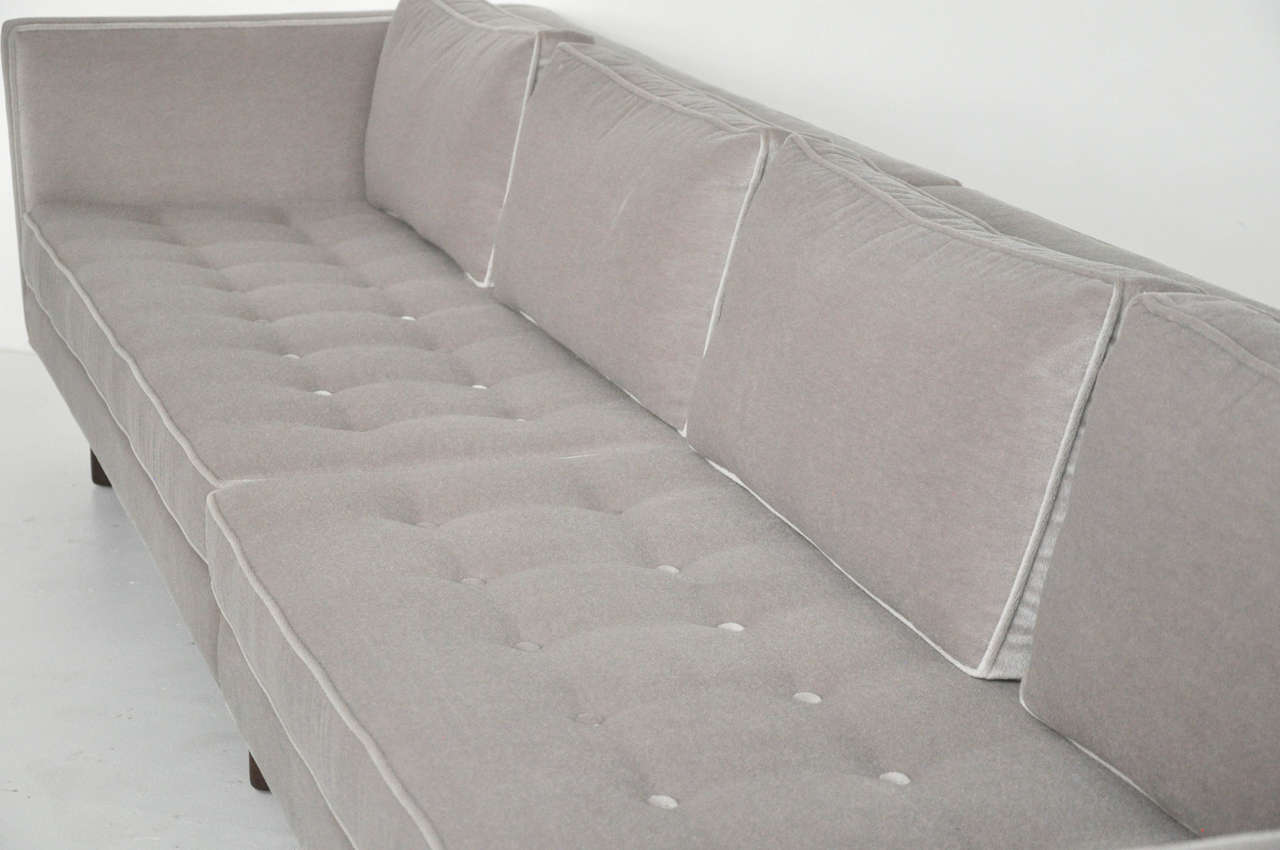 Mohair Dunbar Sectional Sofa by Edward Wormley for Dunbar