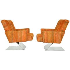 Milo Baughman Cantilever Lounge Chairs