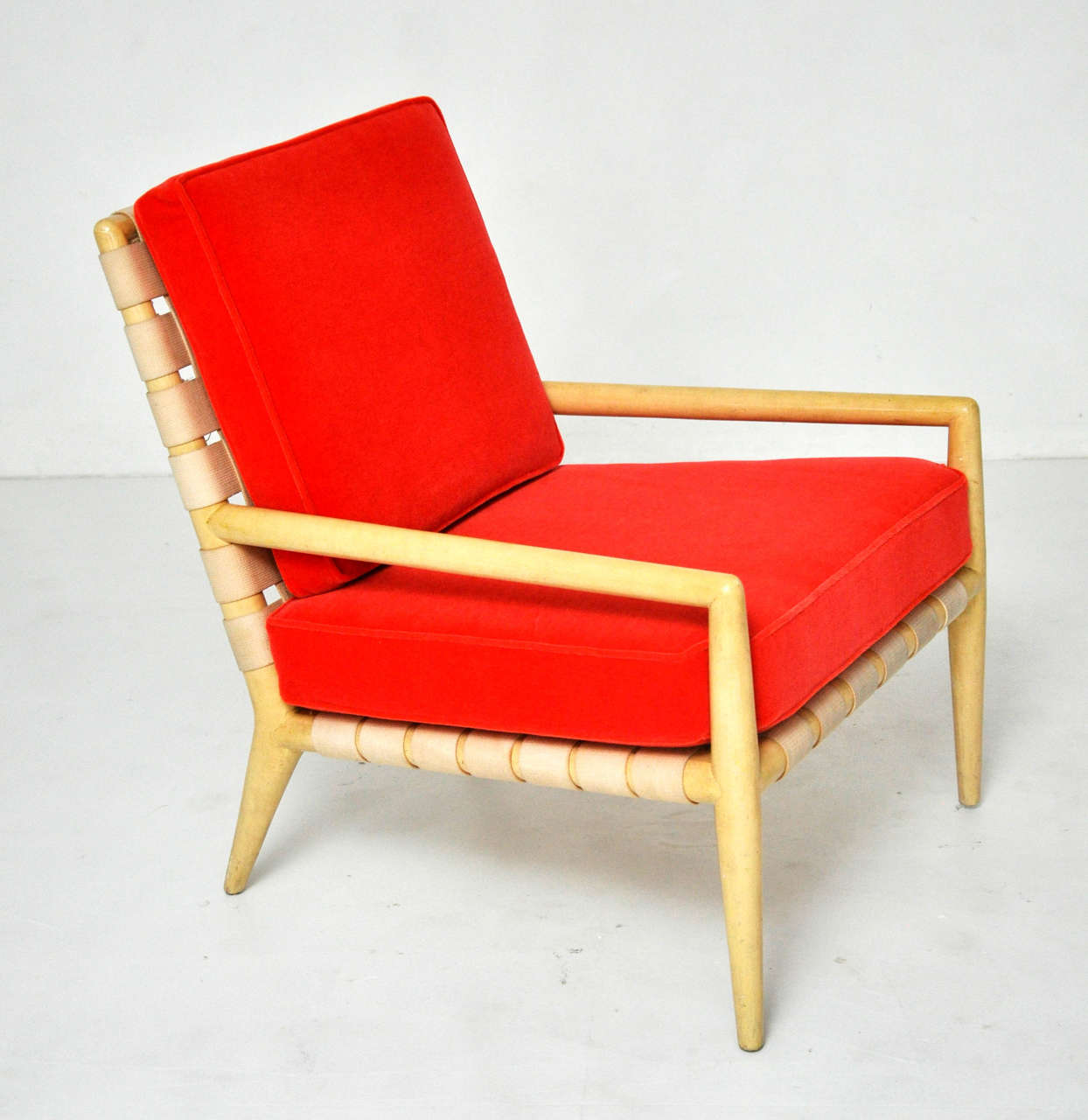 Mid-Century Modern T.H. Robsjohn-Gibbings Strapped Lounge Chair