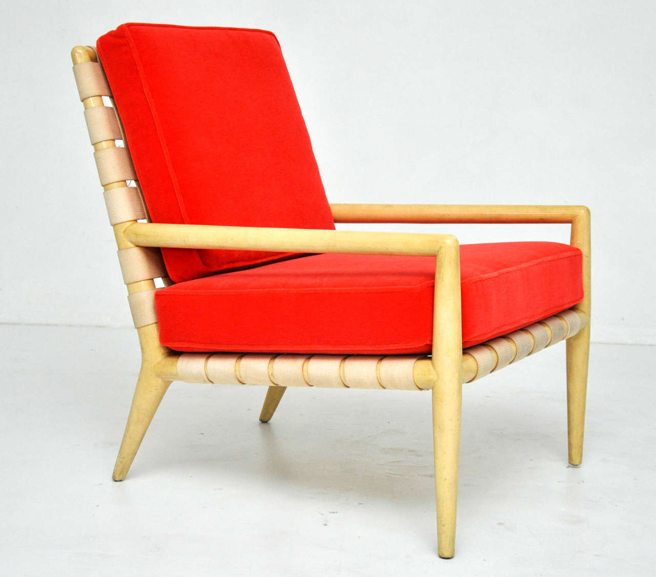 American T.H. Robsjohn-Gibbings Strapped Lounge Chair