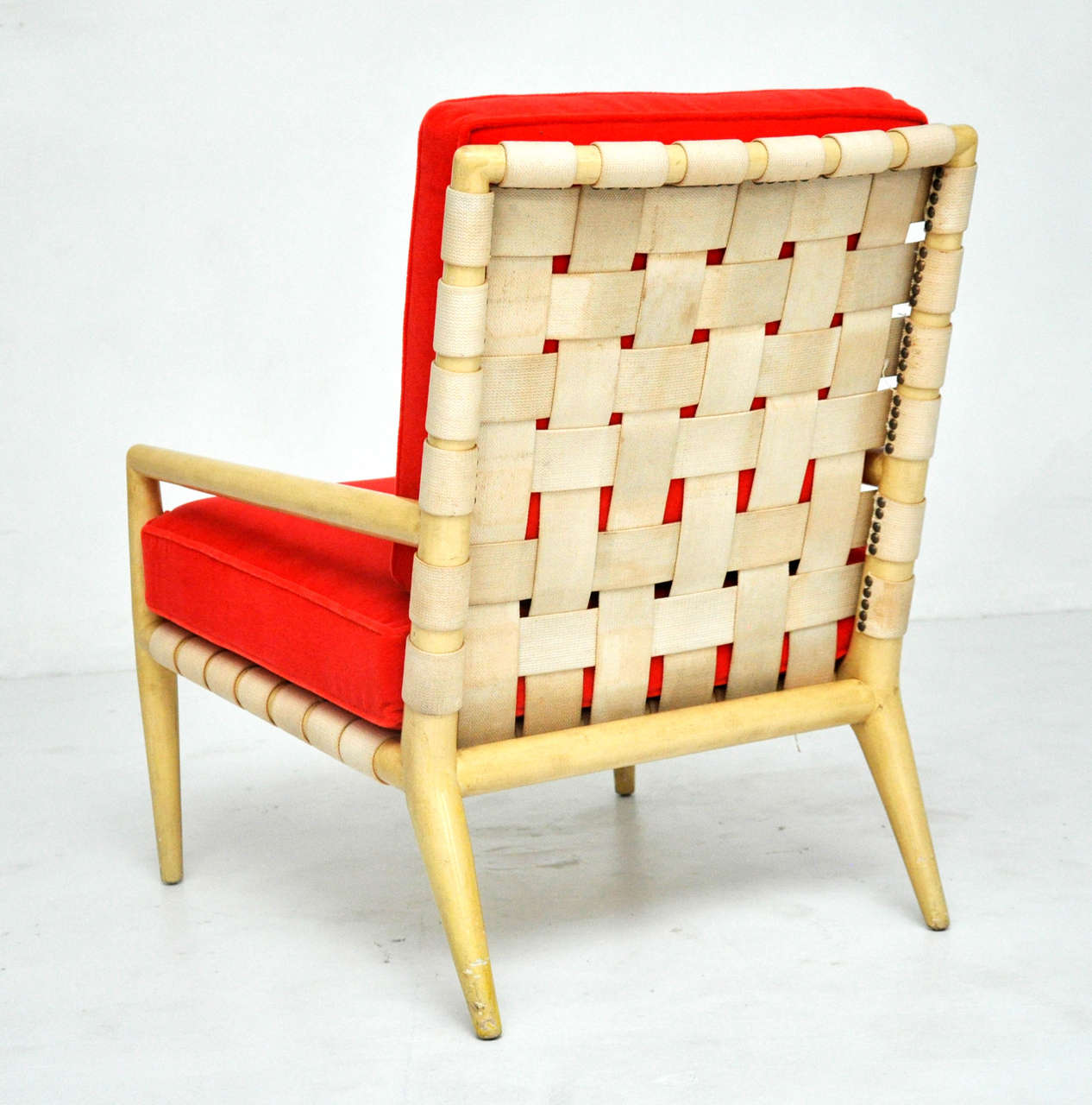 T.H. Robsjohn-Gibbings Strapped Lounge Chair 2