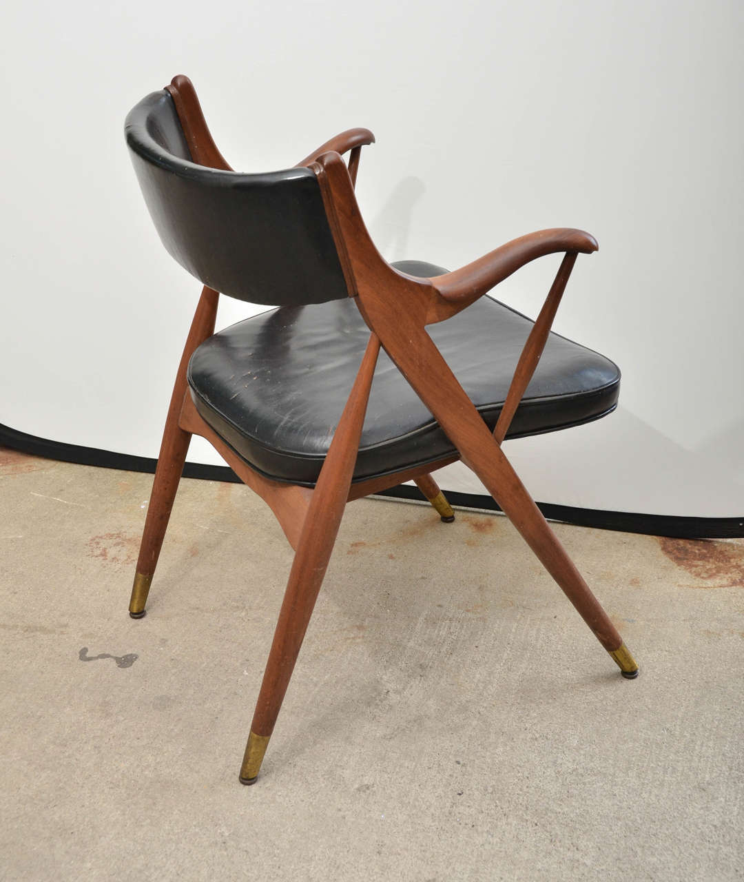 Italain Desk Chair In Good Condition In East Hampton, NY