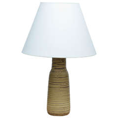 Green and Brown Ceramic Table Lamp by Design Technics 5