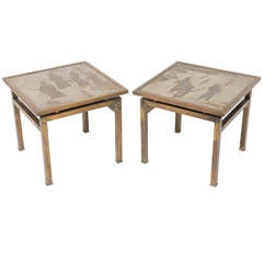 Pair of Bronze LaVerne Side Tables