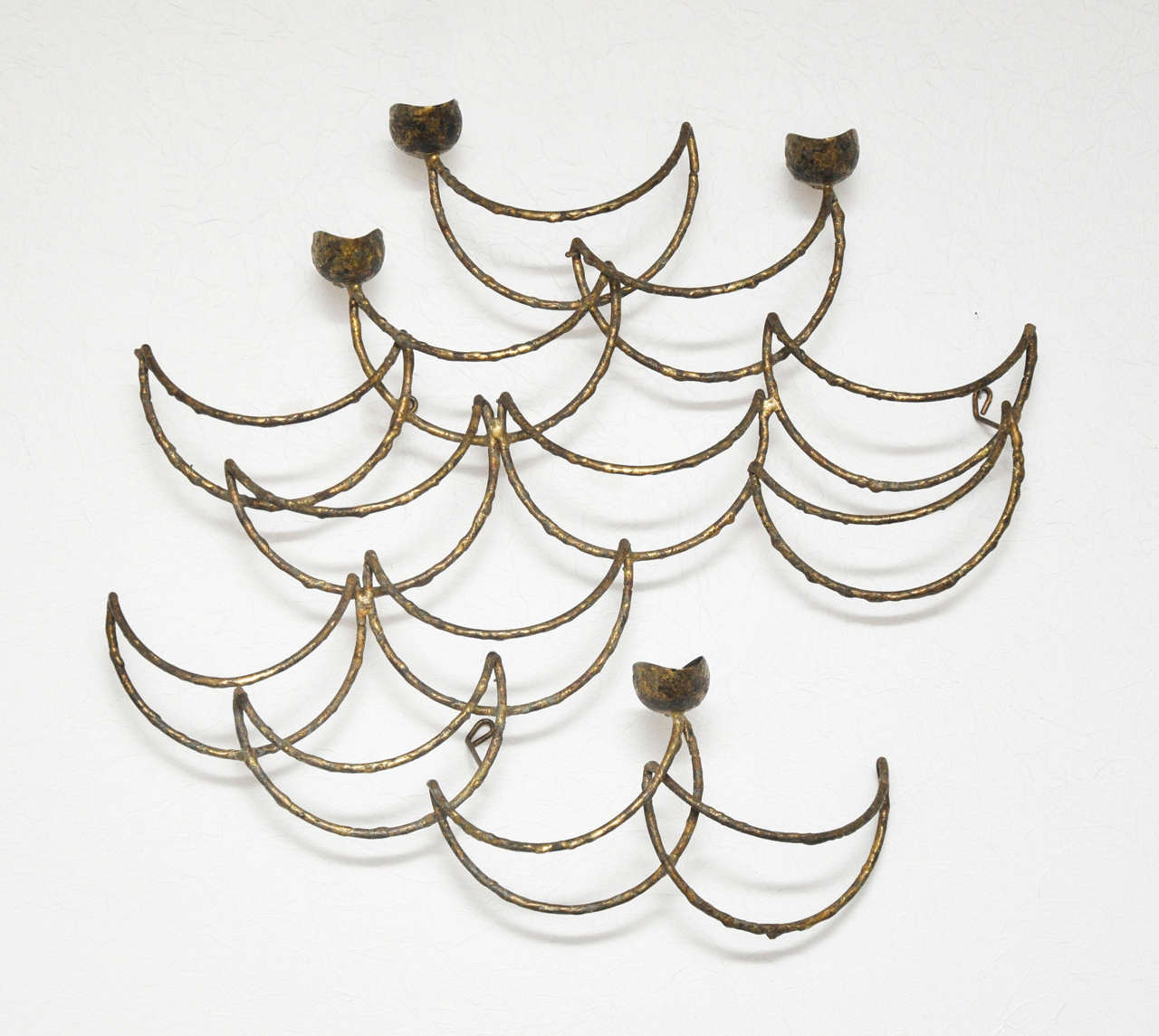 Mid-Century Modern Wall Mount Candle Sculpture