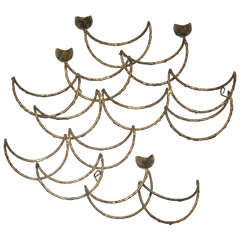 Mid-Century Modern Wall Mount Candle Sculpture