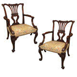 Pair of Antique English Arm Chairs