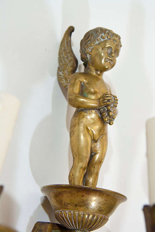 Bronze Large Single 19th Century Neoclassic Sconce