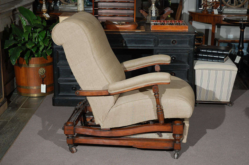 William IV Late 19th Century English Reclining Chair For Sale