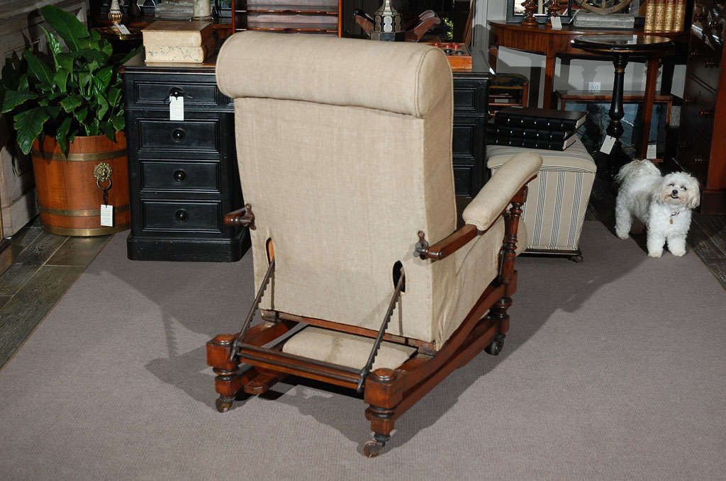 Late 19th Century English Reclining Chair For Sale 4