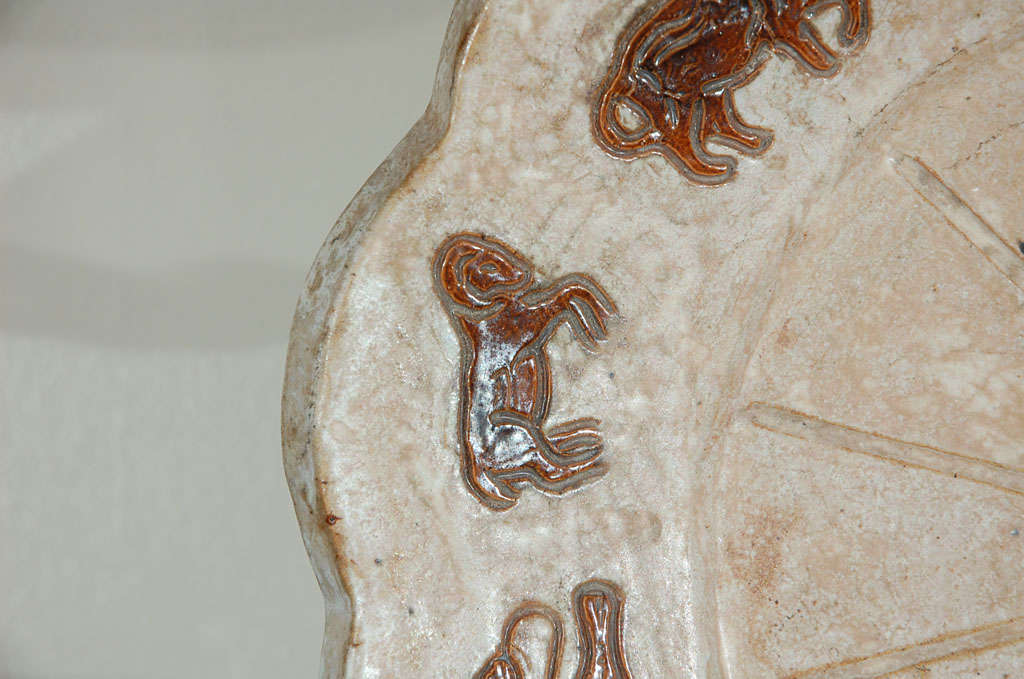 Keramik-Teller mit Tierkreiszeichen aus den 1970er Jahren, signiert Acmogres (Ende des 20. Jahrhunderts) im Angebot