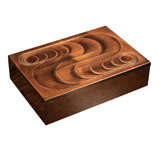 1930s Belgian Art Deco Copper Box