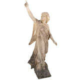 Lifesize Marble Statue in Pre-Raphaelite Style